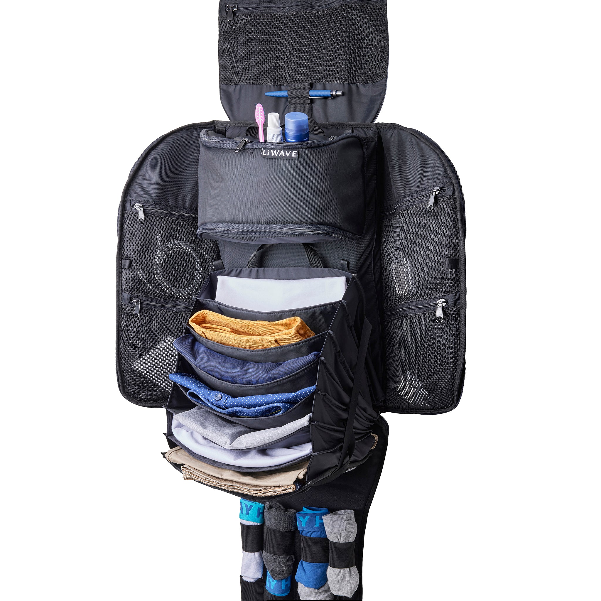 Backpack with online